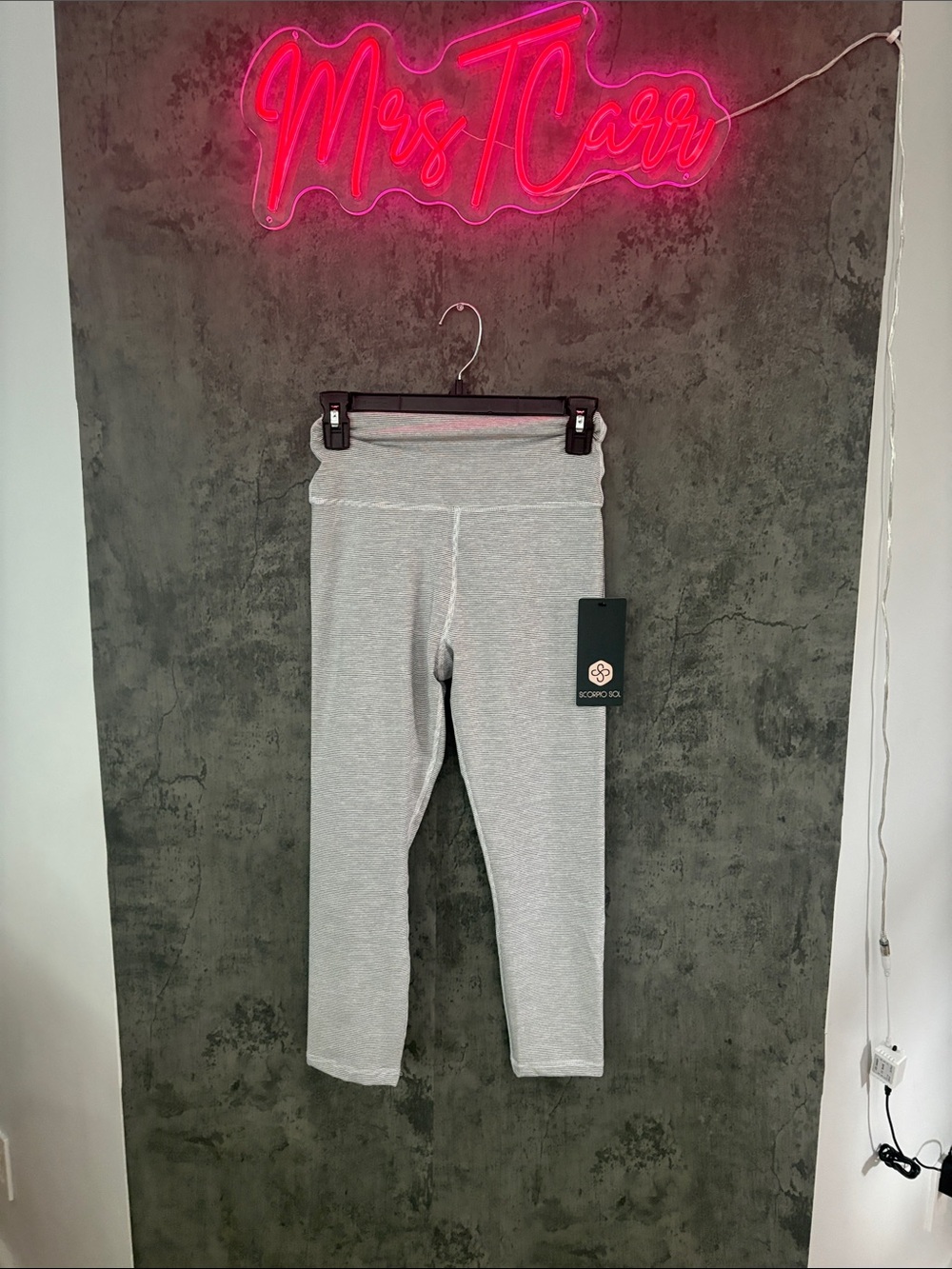 Scorpio Sol Light Gray Active Leggings